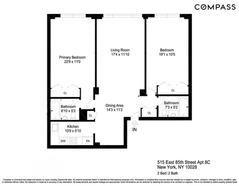 515 E 85th St #8C, New York, NY 10028
