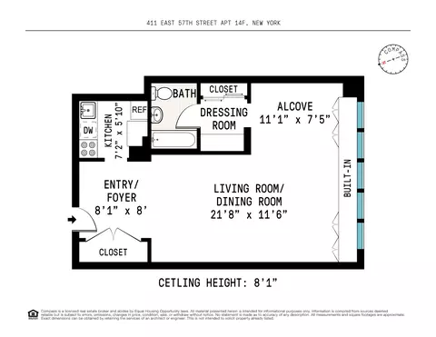 411 E 57th St #14F, New York, NY 10022