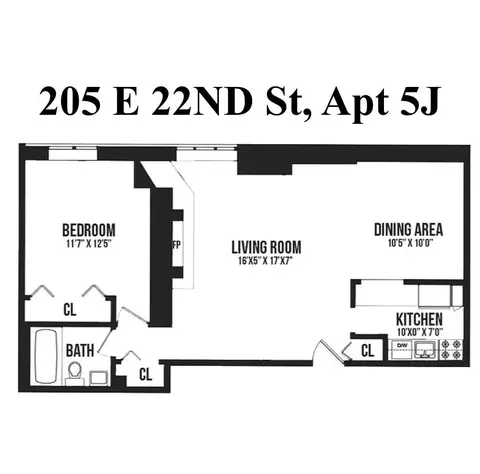 205 E 22nd St #5J, New York, NY 10010