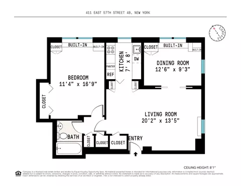 411 E 57th St #4B, New York, NY 10022