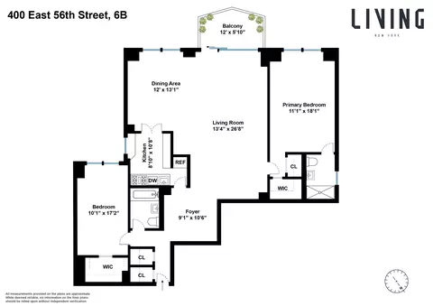 400 E 56th St #6B, New York, NY 10022