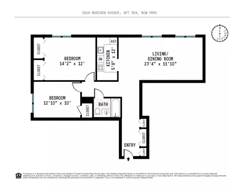 1919 Madison Ave #304, New York, NY 10035