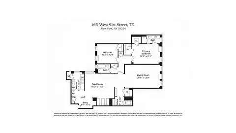 165 W 91st St #7E, New York, NY 10024