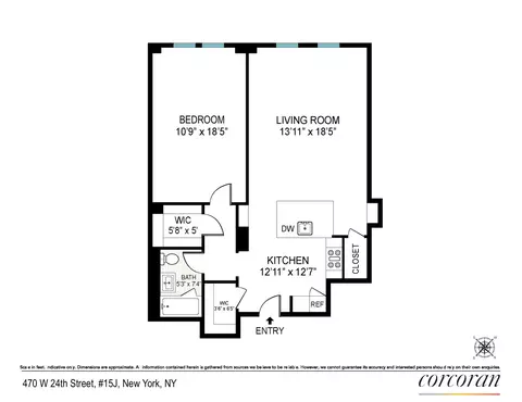 470 W 24th St #15J, New York, NY 10011
