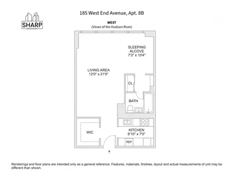 185 W End Ave #8B, New York, NY 10023