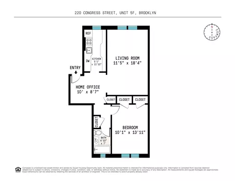220 Congress St #5F, Brooklyn, NY 11201