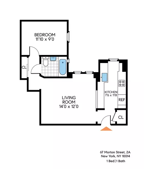 67 Morton St #2A, New York, NY 10014