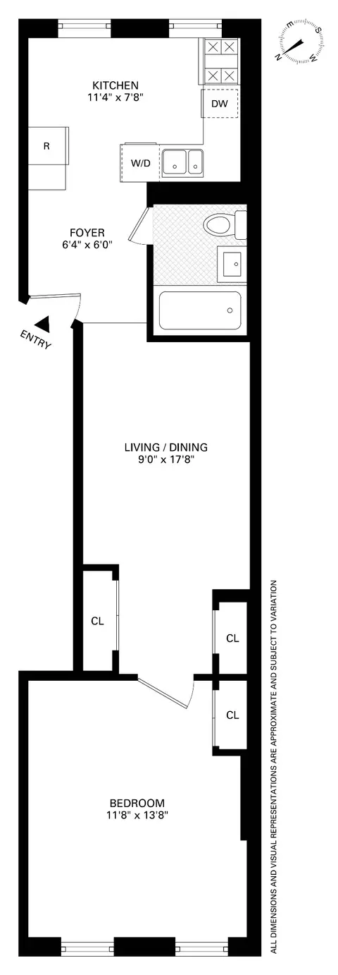 537 Clinton St #2B, Brooklyn, NY 11231
