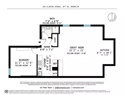 184 Clinton Ave #4A, Brooklyn, NY 11205