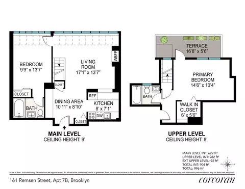 161 Remsen St #7B, Brooklyn, NY 11201