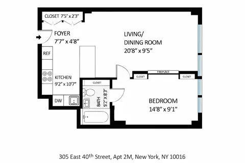 305 E 40th St #2M, New York, NY 10017