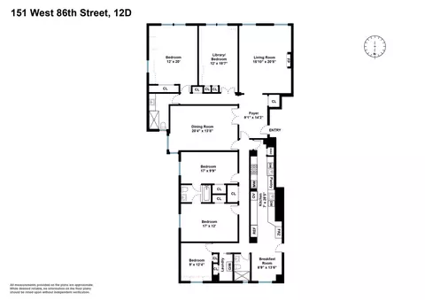 151 W 86th St #12D, New York, NY 10024