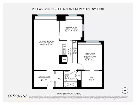 201 E 21st St #16C, New York, NY 10010