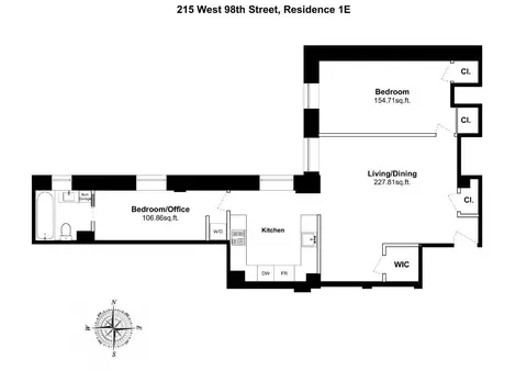 215 W 98th St #1E, New York, NY 10025