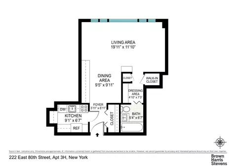 222 E 80th St #3H, New York, NY 10075