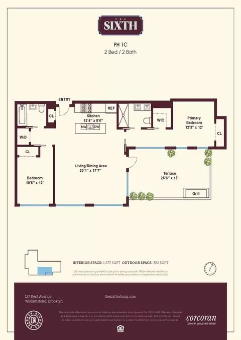 127 Kent Ave #PH1C, Brooklyn, NY 11249