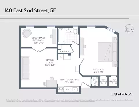 140 E 2nd St #5F, Brooklyn, NY 11218