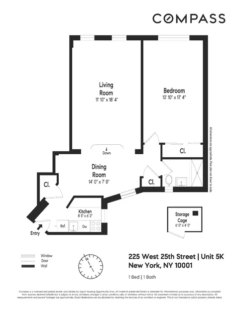 225 W 25th St #5K, New York, NY 10001