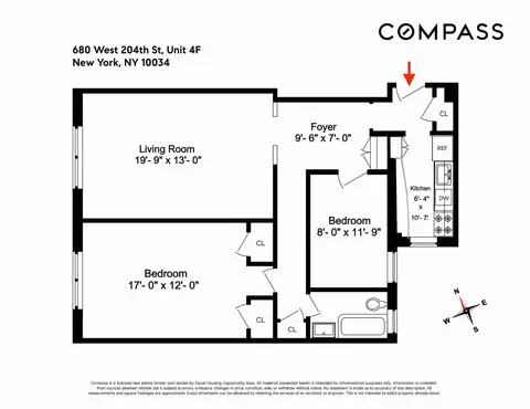 680 W 204th St #4F, New York, NY 10034
