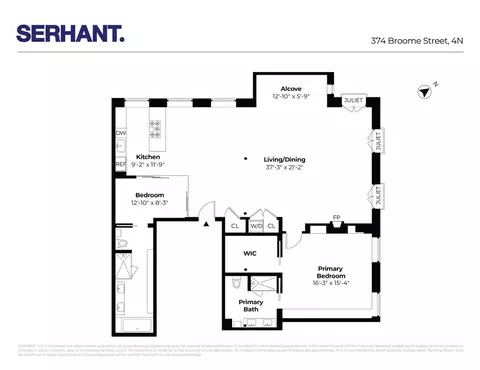 374 Broome St #4N, New York, NY 10013