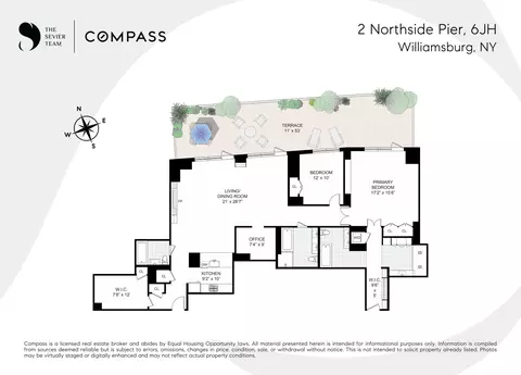 2 Northside Piers #6JH, Brooklyn, NY 11249