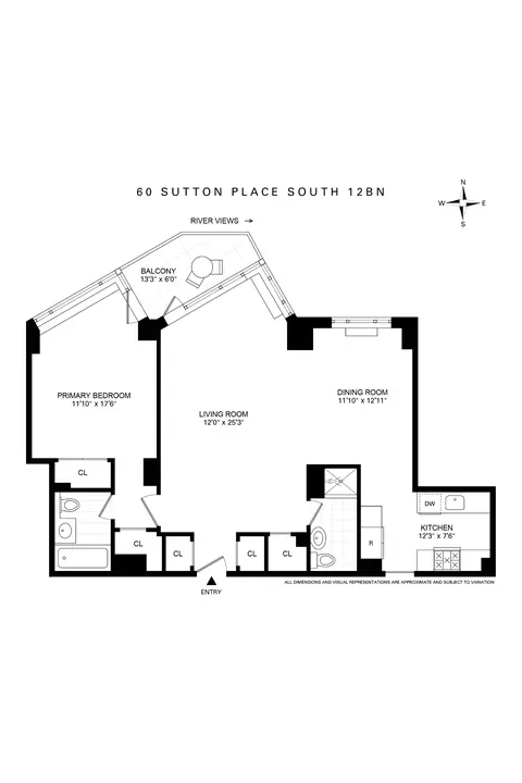 60 Sutton Pl S #12BN, New York, NY 10022