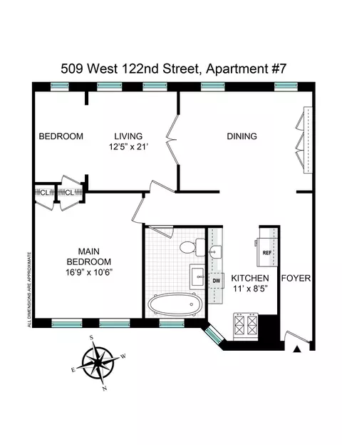 509 W 122nd St #7, New York, NY 10027
