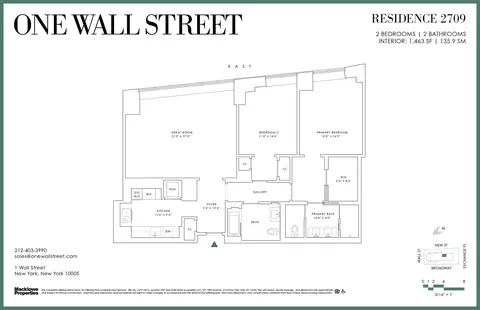 1 Wall St #2709, New York, NY 10005