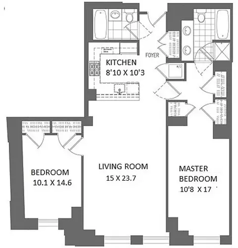 1 Hanson Pl #17M, Brooklyn, NY 11243