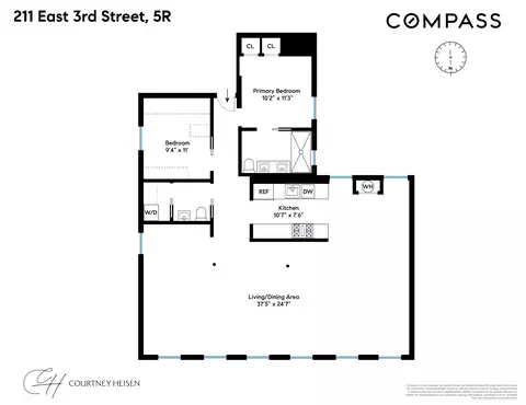 211 E 3rd St #5R, New York, NY 10009