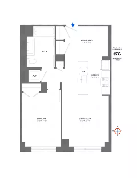 23 W 116th St #7G, New York, NY 10026