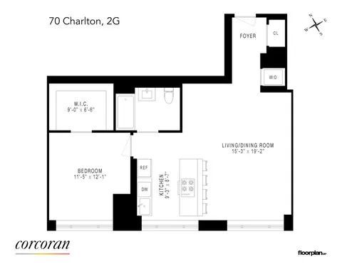 70 Charlton St #2G, New York, NY 10014