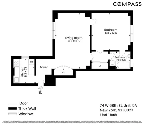 74 W 68th St #5A, New York, NY 10023
