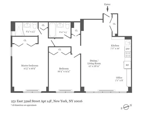 251 E 32nd St #14F, New York, NY 10016