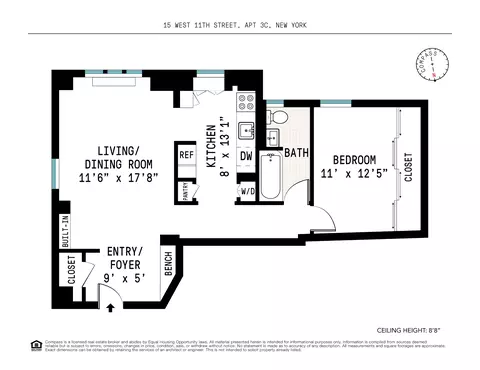 15 W 11th St #3C, New York, NY 10011