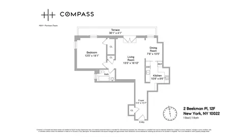 2 Beekman Pl #12F, New York, NY 10022