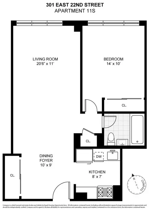 301 E 22nd St #11S, New York, NY 10010