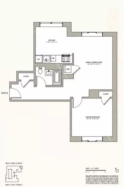 416 W 52nd St #520, New York, NY 10019