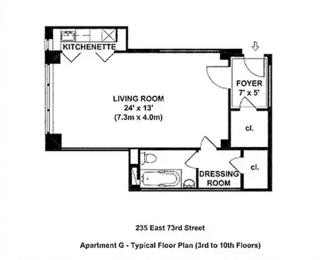235 E 73rd St #3G, New York, NY 10021