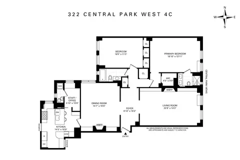 322 Central Park W #4C, New York, NY 10025