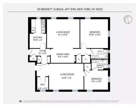 120 Bennett Ave #2MN, New York, NY 10033