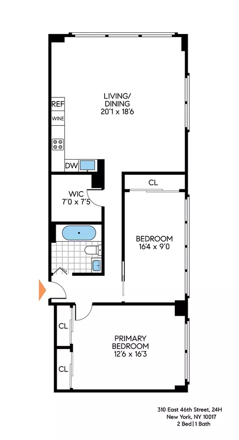 310 E 46th St #24H, New York, NY 10017