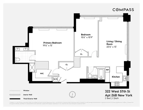 322 W 57th St #26B, New York, NY 10019