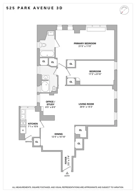 525 Park Ave #3D, New York, NY 10065
