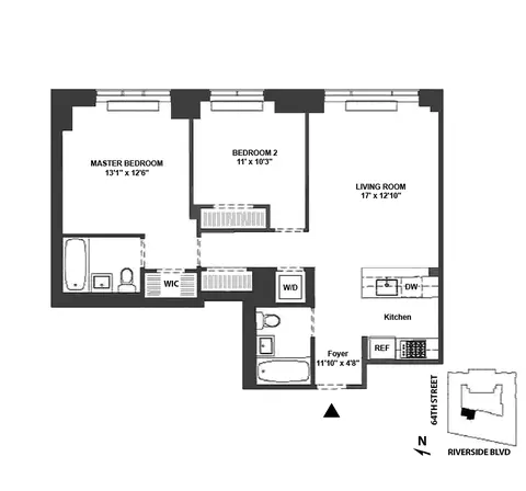 80 Riverside Blvd #7-A, New York, NY 10069