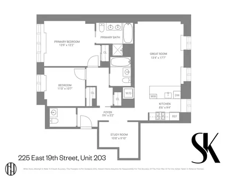 225 E 19th St #203, New York, NY 10003