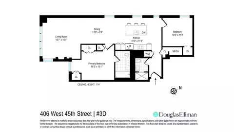 406 W 45th St #3D, New York, NY 10036