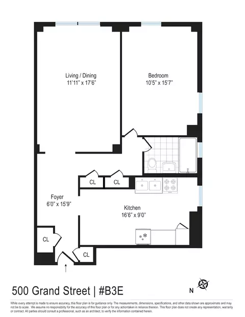 500 Grand St #B3E, New York, NY 10002