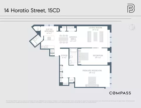 14 Horatio St #15CD, New York, NY 10014