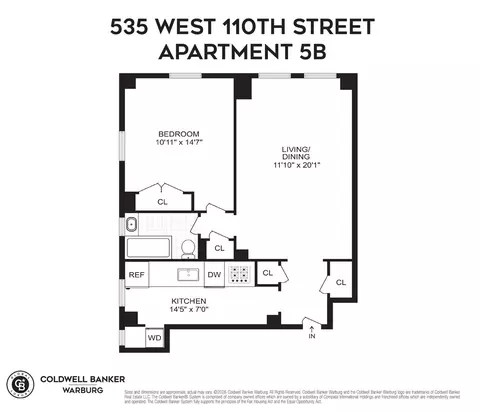 535 W 110th St #5B, New York, NY 10025